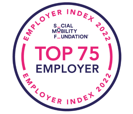 Tope 75 Employer award
Employer index 2022
Social Mobility Foundation